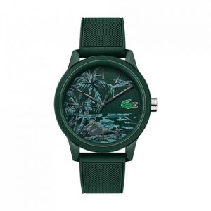 Image de Lacoste Montre .12.12 HAWAII 2011023 - Montre Affichage Analogique Bracelet Silicone Vert Homme