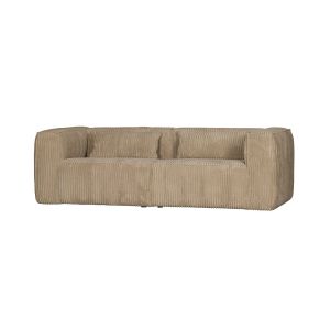 Canapé 4 places velours beige L246