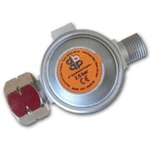 Bradas AW-Tools R&eacute;gulateur de Pression 2,5 Bar - R&eacute;gulateur de Pression - Appareil de Combustion - Propane - Gaz Butane, color&eacute;