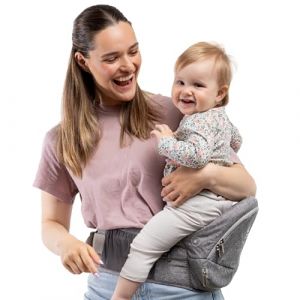 Beco Porte-b&eacute;b&eacute; Gemini Hip Seat 4-en-1 Gris - &Eacute;charpe r&eacute;glable confort ergonomique