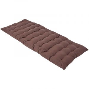 Homescapes - Coussin pour banc de jardin 2 places, Chocolat - Chocolat