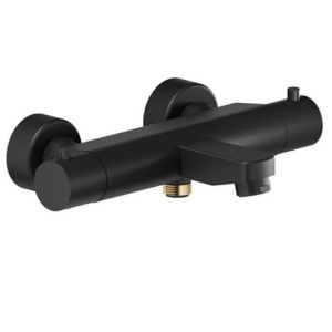Mitigeur thermostatique de baignoire et douche New Anco Anconetti Black - Noir