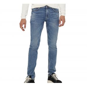 Only & Sons ONSLOOM Life Slim Blue Jog PK 8653 Noos Pantalon, Bleu Denim, 33 Homme