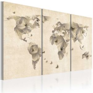 Image de Artgeist Tableau - Atlas des papillons - triptyque 60x40