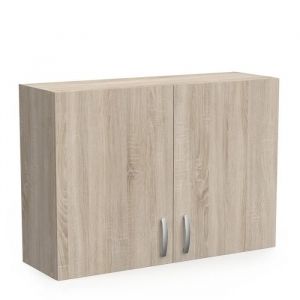 Demeyere Meuble de cuisine haut 2 portes 100 cm Paprika - Naturel