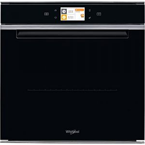 Image de Whirlpool Four multifonction, hydrolyse, poignee integree, verre noir, TFT couleur 4,5'', connecte, XXL 73L, vapeur 4 niveaux, vapeur 100%, 6eme sens 100 combinaisons de cuisson, cuisson 4 niveaux, double fermeture douce, rails 2 niveaux,