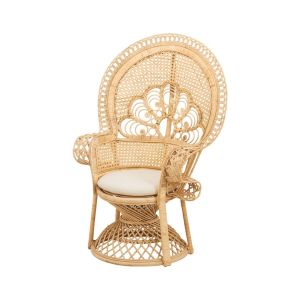 Image de Rendez Vous Déco Fauteuil en rotin naturel et coussin - Eloa