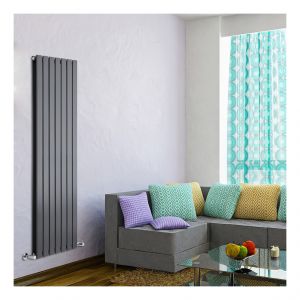 Hudson Reed Radiateur Vertical Design en Acier 1600 x 490mm Double Rang