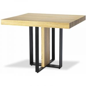 Image de Cotecosy MENZZO Table extensible Teresa Chêne Clair pieds Noir