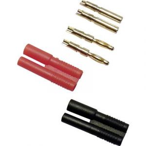 Image de Schnepp Lot de fiche banane Ø 2 mm SET rouge noir 4 parties