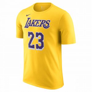 Nike T-shirt NBA LA Lakers Essential James #23 Homme - Yellow, Yellow - Taille L