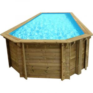 Image de Habitat et Jardin Piscine bois en kit " Lima " - 11.03 x 3.70 x 1.44 m