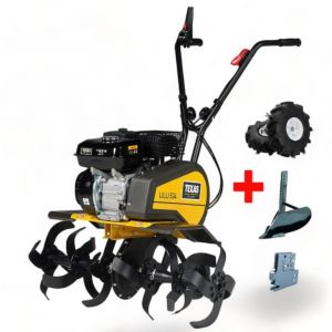Texas Pack motobineuse thermique puissante 5,6cv 2 vitesses 3 largeurs de travail jusqu'&agrave; 85cm PACK-Lilli-534TG