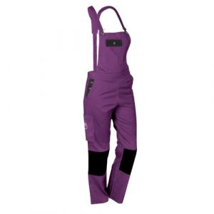 Salopette de travail femme - Confortable - Vêtement Travail - Poches renforts genoux S/M (38) Violet Noir