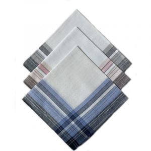 Lot de 12 mouchoirs Homme MAURICE 40x40cm 100% coton