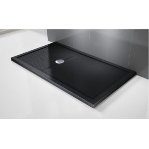 Novellini Receveur Olympic Plus Noir - Hauteur 4.5 cm - 180x90 cm