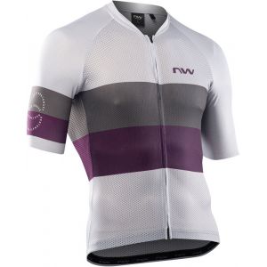 Northwave Blade Air Short Sleeve Jersey Men, gris/violet XXL Maillots route