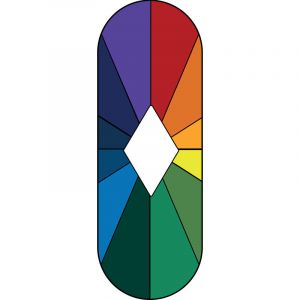 Plage Sticker électrostatique pour vitre, beau vitrail arc en ciel, drapeau de la paix pour fenêtre, 23 cm x 67 cm - Multicouleur