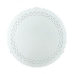 Eglo Éclairage plafonnier DEL 16 Watts luminaire plafond lampe LED rond verre satiné
