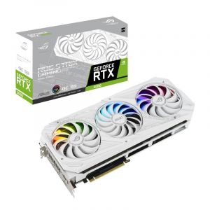 Asus ROG-STRIX-RTX3080-O10G-WHITE-V2 - White OC Edition - carte graphique RTX 3080 - 10 Go - blanc