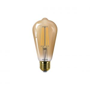 Philips Ampoule LED E27 50W claire ambrée, coloris blanc chaud