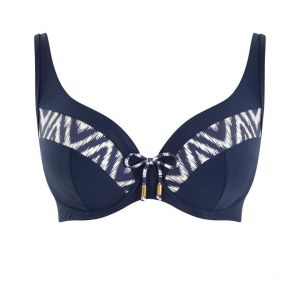 Haut de maillot Plunge armatures Bleu