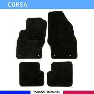 Tapis de voiture - Sur Mesure pour CORSA (2006 - 2014) - 4 pièces - Tapis de sol antidérapant pour automobile