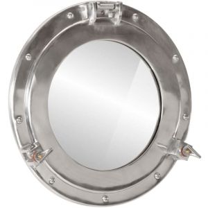 VidaXL Miroir en forme de hublot mural Ø38 cm aluminium et verre
