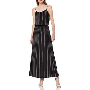 Image de Only NOS Onlwinner SL Maxidress Noos WVN Robe, Multicolore (Black Stripes: Cloud Dancer), 36 (Taille Fabricant: 34) Femme