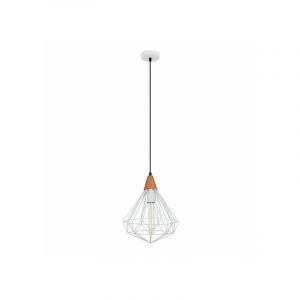 Italux Suspension industrielle et r&eacute;tro Maelle White blanc