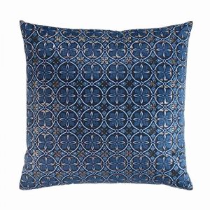 Housse de coussin (60 cm) Joan Bleue