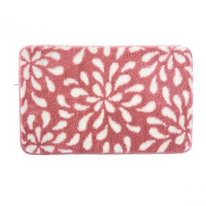 Tapis de bain rose 60x60 en polyester