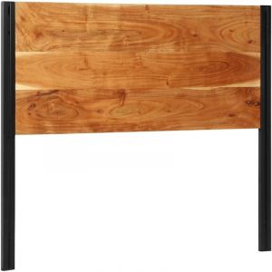 VidaXL Tête de lit 120 cm bois massif d'acacia et fer