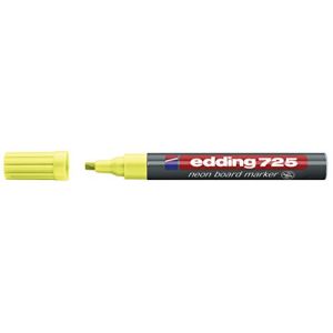 Edding 725 Neon Whiteboard-Marker, pointe biseautée, jaune