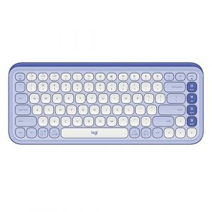 Logitech Pop Icon Keys Clavier Bluetooth sans Fil, Frappe Confortable, Touches programmables, Easy-Switch Entre 3 dispositifs Maximum, pour Ordinateur Portable, Tablette, PC - Violet, QWERTY