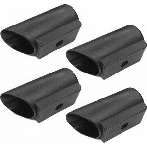 Cyclingcolors 4x embout de chaise traineau enveloppant coiffant pour tube rond extrémité noir (35mm)
