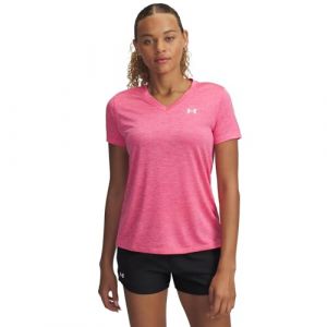 Under Armour T-Shirt Tech Twist à Manches Courtes et col en V pour Femme