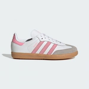 Adidas Samba Og Blanc/rose - Enfant -