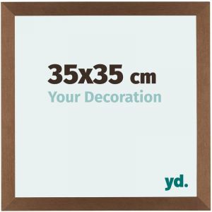 Your Decoration - 35x35 cm - Cadres Photo en mdf Avec Verre acrylique - Anti-Reflet - Excellente Qualité - Cuivre Décor - Cadre Decoration Murale