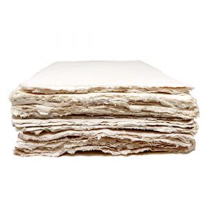 Artway INDIGO - Lot de feuilles de papier chiffon 100% coton - texture lisse 250 g/m² - format A4
