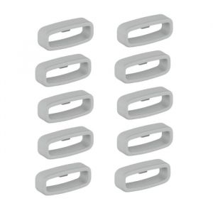 Boucle pour bracelets de montre - INF - 20 mm - Silicone - Paquet de 10 - Couleur Gris