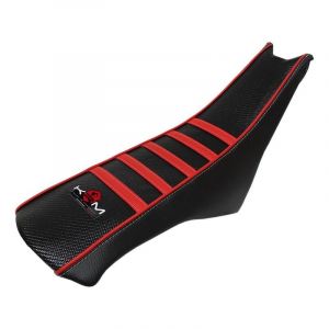 Housse de selle KRM Pro Ride rouge pour Aprilia SX 06-17