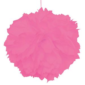 Ruedelafete Set de 2 Pompons boules Papier De Soie 40cm, Fuchsia