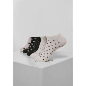 Urban classics Chaussettes de - Lot De 5 Paires De Socquettes À Pois - EU35-38 à EU 39-42 - pour Femme - noir/blanc