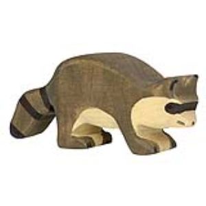 Holztiger Figurine Raton laveur en bois