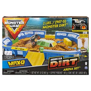 Spin Master Monster Jam - 6046704 - Jeu enfant - Monster Dirt Arena Playset - V&eacute;hicule &eacute;chelle 1:64