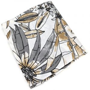 Linnea Nappe coton enduite bahia Ovale Ovale 170x240 cm - Gris