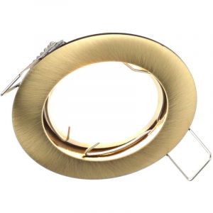 Edo Solutions - Spot de plafond encastrable ziva IP20 rond laiton EDO777311