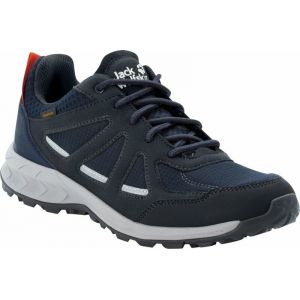 Jack Wolfskin Woodland 2 Texapore, Chaussure de Marche Homme, Dark Blue/Red, 40.5 EU