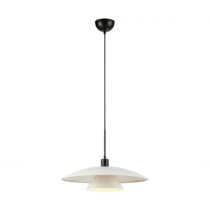 Markslojd Suspension Millinge avec abat-jour m&eacute;tal, noire